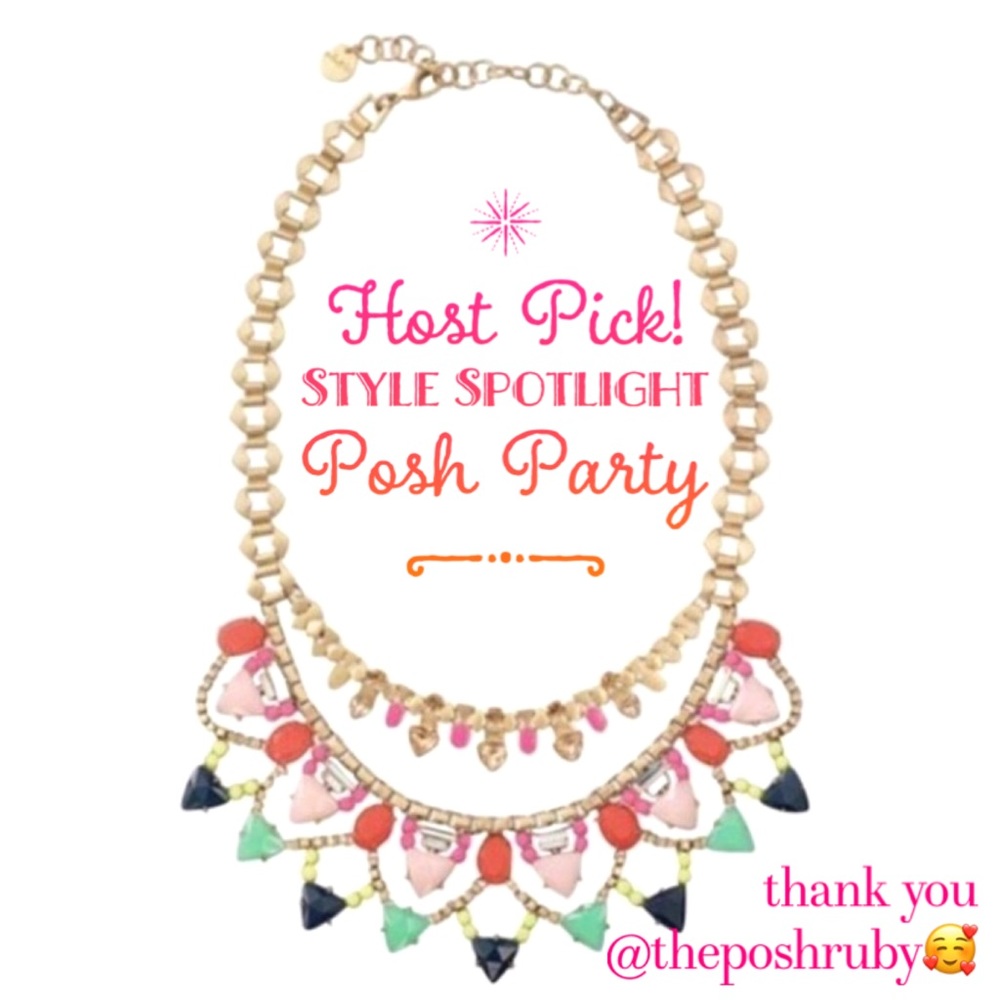 Stella & Dot | Retired BeautifullyColorful Jewel Tone Fanella StatementN… - Picture 6 of 16